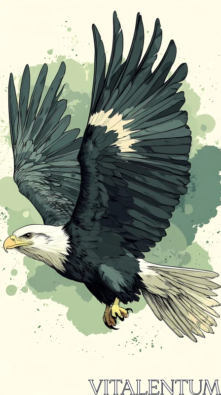 AI ART Majestic Eagle Illustration