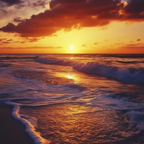 Tranquil Sunset Over the Sea