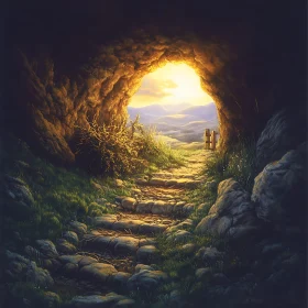 Journey from Darkness to Light Landscape