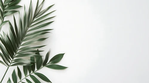 Botanical Simplicity: Green Leaves Composition