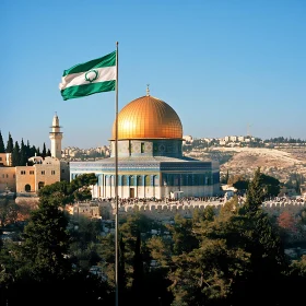 Iconic Jerusalem: Dome and Flag