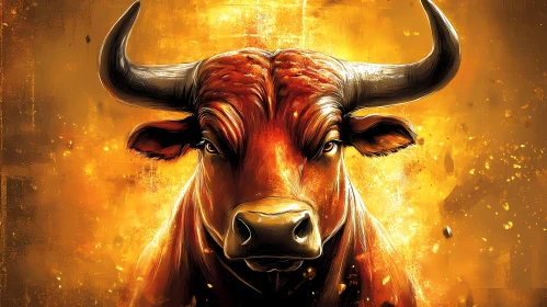 Fiery Bull Art