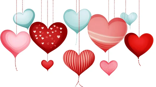 Whimsical Hearts Decoration for Valentine's Day