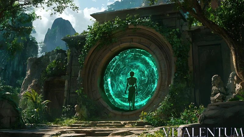 AI ART Emerald Portal: A Journey Through Time