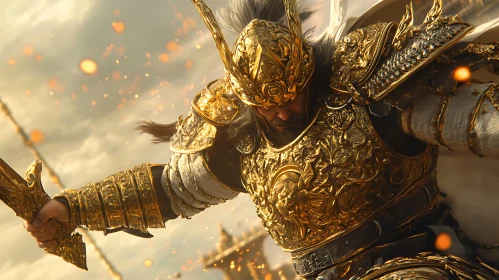 Armored Warrior with Sword