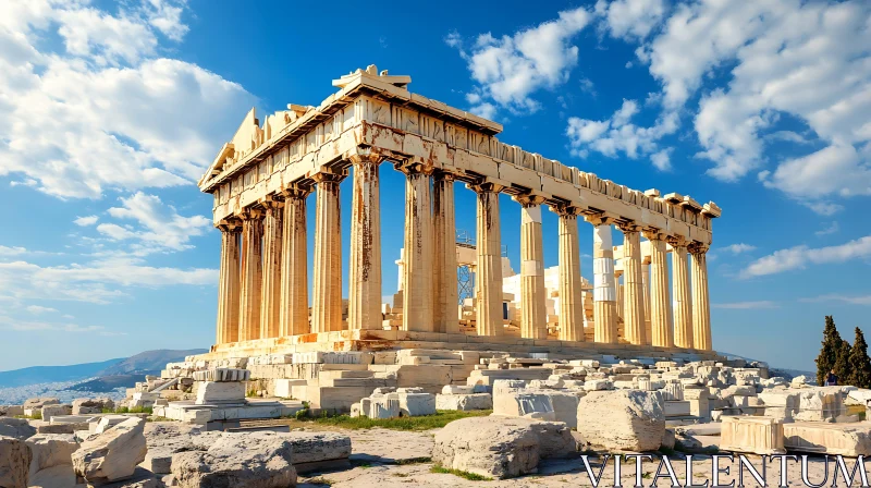 Acropolis of Athens, Greece AI Image