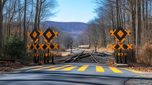 Train Tracks Through the Woods