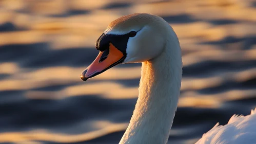 Elegant Swan in Tranquil Waters