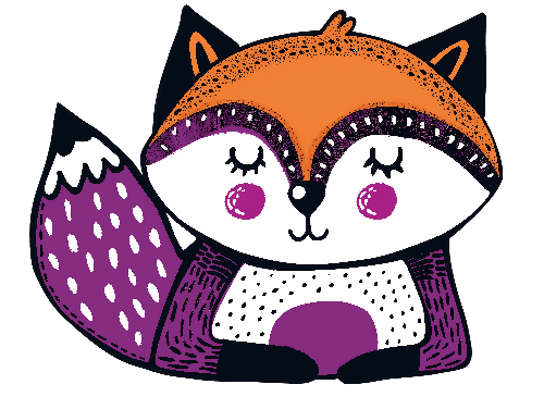 POD Design Cute Cartoon Fox in Sweater - Ideal Nursery Art and Kids' Wear