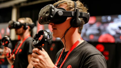 Immersive Virtual Reality Artwork in Black and Red | Contemporary Participation