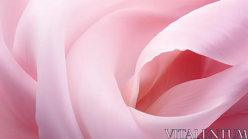 Pink Flower with Ethereal Abstraction: An Artistic Exploration AI Image
