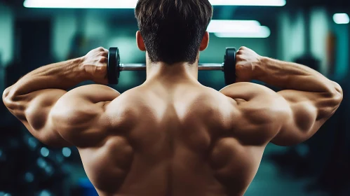 Muscular Back Workout with Dumbbells