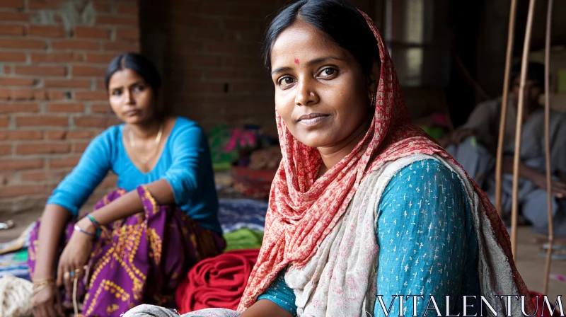 AI ART Cultural Portrait: Women in Traditional Clothing