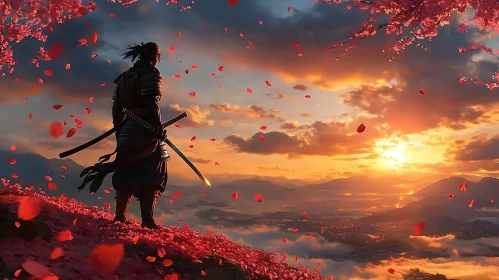 Warrior at Sunset