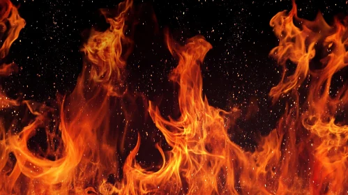 Fiery Flames with Sparks