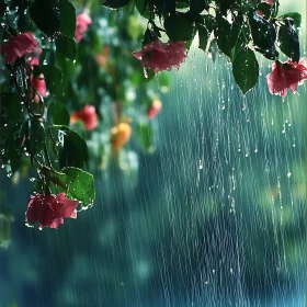 Blossoms and Rainfall Harmony