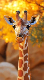 Giraffe in Golden Light