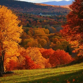 Vibrant Autumnal Forest Scene