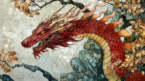 Red Dragon in an Ancient Style