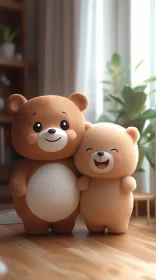 Charming Plush Bear Companions