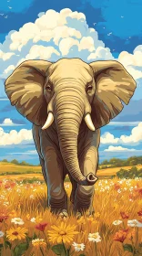 Majestic Elephant in Nature