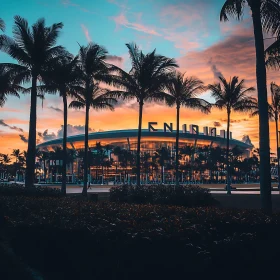 Tropical City Sunset