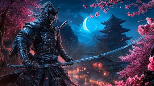 Night Guardian Samurai with Katana