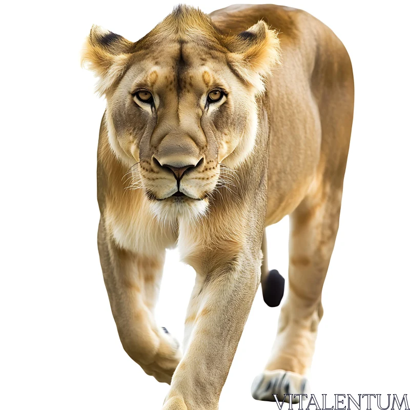 AI ART Lioness Approaching