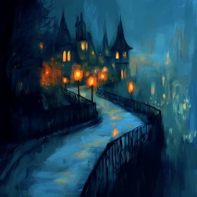 Blue Night Castle