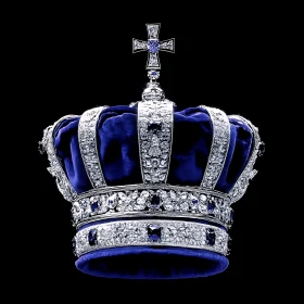 Luxurious Sapphire and Diamond-Encrusted Crown