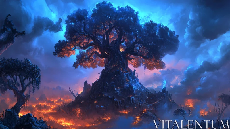 Fantasy Tree of Life AI Image