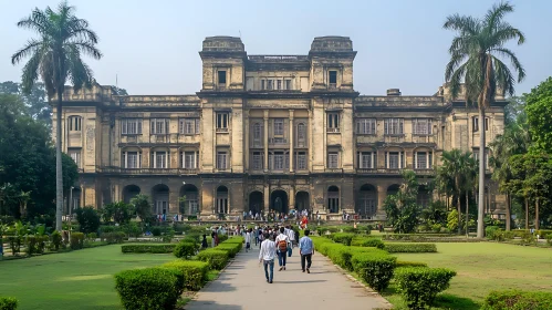 Grand Architecture and Greenery Landscape