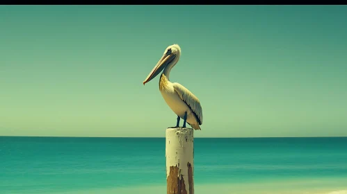 Seaside Pelican Portrait