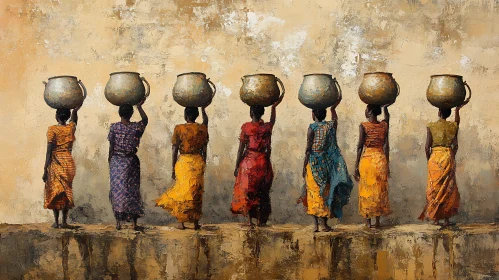 Women with Pots Artwork