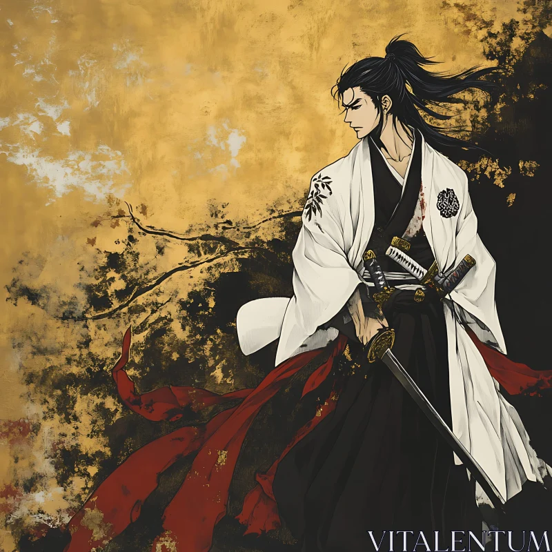 AI ART Samurai Warrior Anime Art