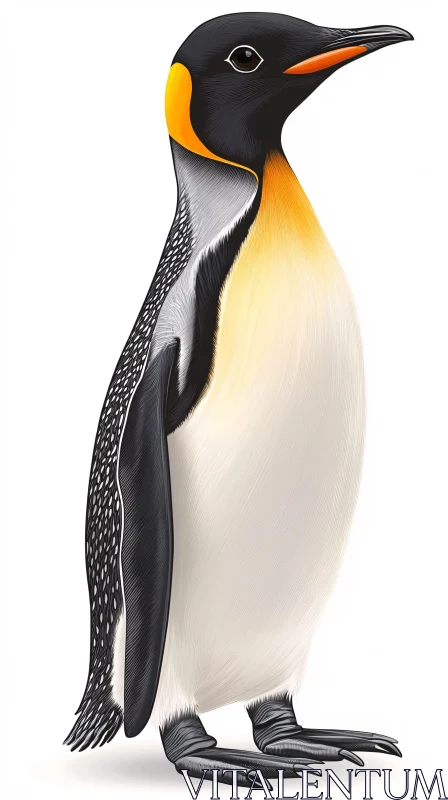 Artistic Penguin Drawing AI Image