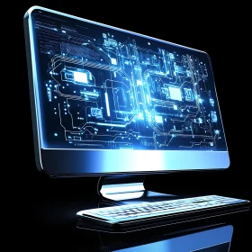 Advanced Digital Circuit Design on Computer Monitor