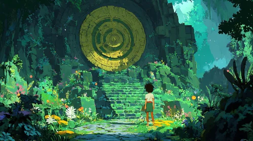 The Boy and the Ancient Portal