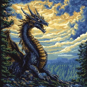 Dragon's Perch Pixel Art