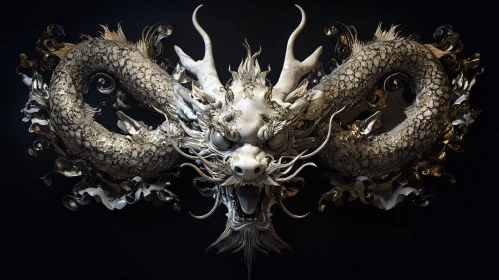 Ornate Dragon Art Piece