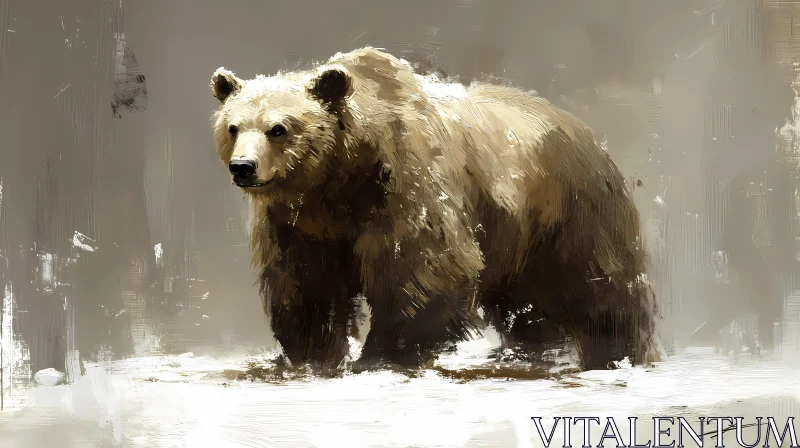 Bear Artwork AI Image