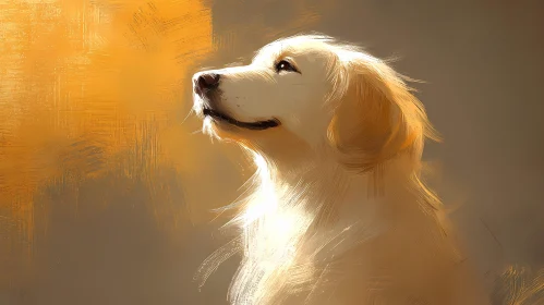 Sun-Kissed Canine Artwork