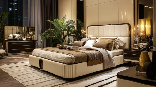 Elegant Bedroom Interior with Luxurious Decor