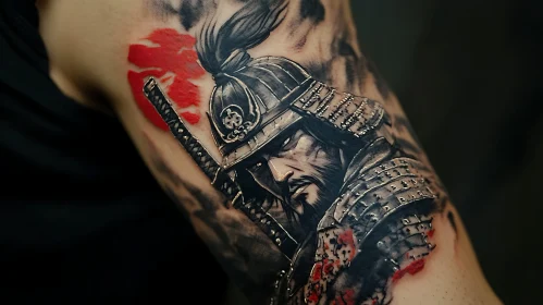Arm Tattoo: Samurai Warrior in Ink