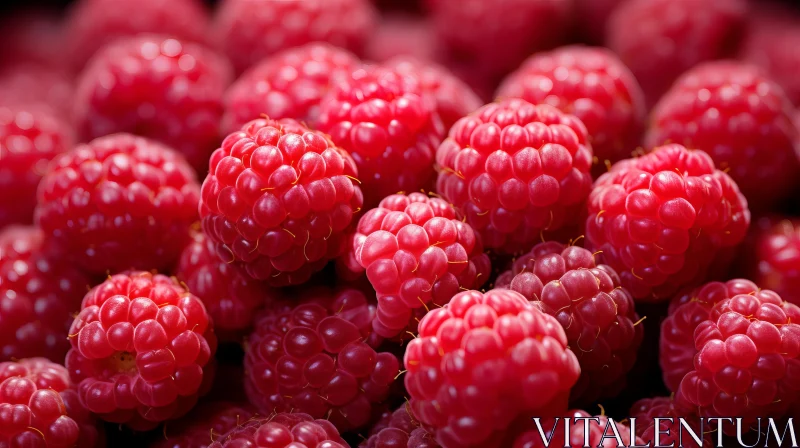 Raspberries in Focus: A Study in Texture and Color AI Image