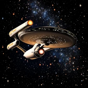 Spaceship Journey Across the Galaxy