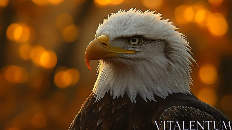 Regal Eagle Portrait AI Image