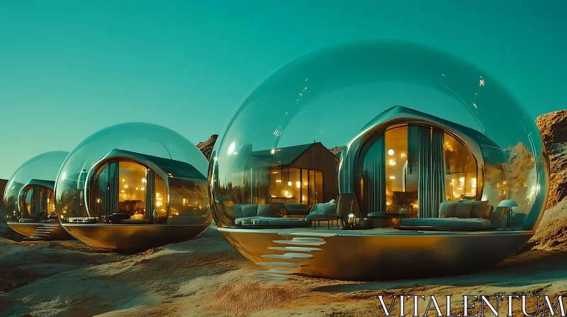 AI ART Innovative Dome Residences in Desert