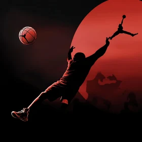 Red Basketball Player