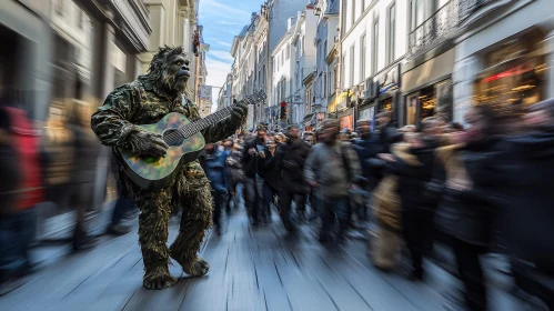 Urban Serenade by a Mysterious Musician